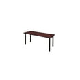 thumbnail image 2 of Regency Kee 66 x 24 in. Training Table- Mahogany Top, Black Legs & 2 Knight Mesh Chairs, 2 of 5