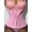 Pink, variant on Zipper Closure Waist Trainer, Adjustable Tummy Control Shaper