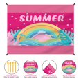 thumbnail image 2 of Manta de playa DPWCVM, 211 x 270 cm, impermeable y resistente al agua, color rosa, 2 of 9