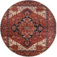 thumbnail image 1 of Ahgly Company Indoor Round Mid-Century Modern Dark Almond Brown Persian Area Rugs, 6' Round, 1 of 6