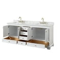 thumbnail image 5 of Wyndham Collection WCS202080DDECMUNSMXX Deborah 80" Free Standing Double Vanity Set - Dark, 5 of 6