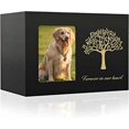 thumbnail image 1 of Urna para Perros Urna de Madera para Mascotas Urna para Perros y Gatos con Marco de Fotos Árbol de la Vida Bolsa de Tela para Recuerdo de Mascotas con Cenizas, 1 of 5