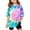 B Light Blue, variant on Girls Tshirts Kids Girls Summer Casual Tie Dye Tee Crew Neck Short Sleeve Relaxed Design Breathable Soft Blend Round Neck Top Sky Blue 11 Years-12 Years