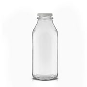 Brightware Glass Milk Bottles – 32 oz – Set of 3