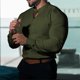 thumbnail image 2 of Men Muscle Dress Shirts Slim Stretch Stand-Up Collar Long Sleeve Button Shirts, 2 of 8