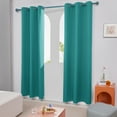 thumbnail image 4 of Deconovo Blackout Curtain for Indoor Use, Noise Reducing, Turquoise, 42W x 45L Inch, Room Darkening Thermal Insulated Curtain, 1 Panel, 4 of 7