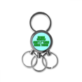 thumbnail image 1 of movement affecting consequences response stainless steel metal key holder chain keychain, 1 of 3