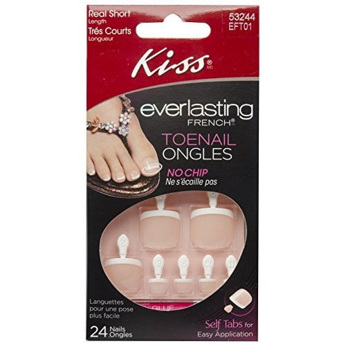 **2PACK** Kiss Everlasting French TOENAILS (LIMITLESS)