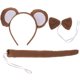 thumbnail image 2 of EeaseMX 3 Unids / set Baby Kids Cartoon Monkey Diadema Pajarita y Cola para Fiesta de Disfraces, 2 of 7