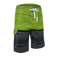 thumbnail image 6 of SHCKE Men's Quick Dry Swimwear Trunks Summer Beach Swim Trunks Striped Board Shorts with Drawstring and Pockets, 6 of 6