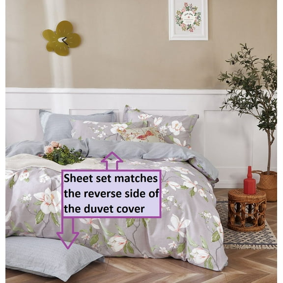 Swanson Beddings Magnolia Brown Textured 100% Cotton Sheet Set : Fitted Sheet, Flat Sheet and Two Matching Pillowcases (Queen)