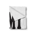 thumbnail image 2 of Wifey Hubby Soft Flannel Fleece Blanket, I Love My Hubby Valentines Day Lettering in Bold Letters Print, Cozy Plush for Indoor and Outdoor Use, 50" x 60", Dark Pink and Charcoal Grey, by Ambesonne, 2 of 6