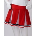 thumbnail image 7 of YiZYiF Girls Cheerleading Costume Outfit Set Sleeveless Top with Pleated Skirt for Stage Performance Red-A 14, 7 of 7