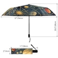 thumbnail image 3 of Stars Planet Sun Compact Sun Umbrella Windproof Travel Umbrellas for Rain Strong Portable UV Protection, 3 of 8