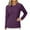 Purple, variant on BLCHUNen Crew Neck Sweatshirts for Women Casual Pullover Loose Breathable Workout Running Athletic Fall Long Sleeve Tops