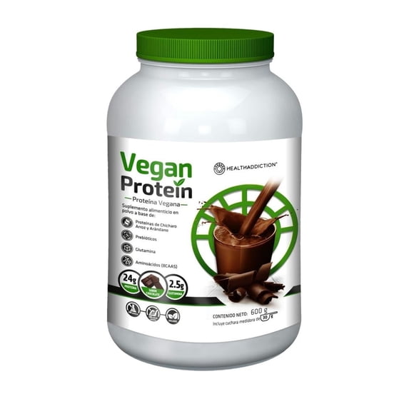 Proteina Vegana Healthaddiction Sabor Chocolate 600g