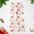 thumbnail image 2 of Fiaer Christmas Women Flannel Pajama Pant Comfy Warm Thickened Sleepwear Trousers High Waisted Funny Graphic Pjs Slacks White XL, 2 of 7