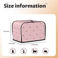 thumbnail image 4 of Toaster Covers 2 Slice, Pig Polka Dot Waterproof Bread Machine Cover Fits for Standard 2 Slice Toasters, Home Decor Toaster Protection with Hanging Rope, 4 of 7