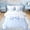 Blue, variant on Erosebridal Bowknot Polka Dot Bedding Comforter Set, White Black Love Heart Queen Bedding Sets for Girls Kids Teens, Polka Dot Reversible, 7pcs