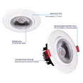thumbnail image 3 of NICOR 4-inch LED Gimbal Recessed Downlight in White, 4000K, 3 of 13