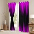 thumbnail image 3 of Abstract Ombre Curtains 30%-50% Blackout Purple Black Curtains & Drapes Bedroom,Gradient Geometry Striped Window Curtains,Geometric Stripes Window Treatments, 3 of 6
