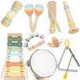 thumbnail image 1 of Set de instrumentos musicales ZJEFUNS Baby Wooden Montessori 1-3 años, 1 of 7