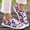 T7-Blue, variant on Women's Patriotic Canvas Sneakers American Flag Star Stripes Slip-On Tennis Shoes Breathable Non-Slip Comfortable Durable for Women Casual Wear 4th of July Outdoor Walking,Blue 40(US-7.5)
