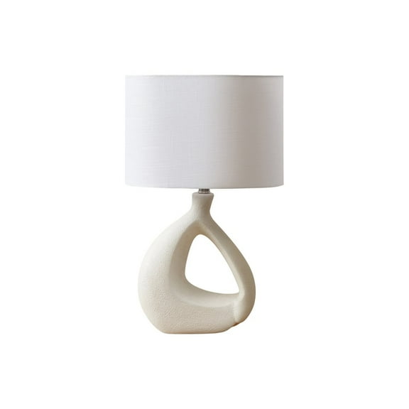 Monarch Lighting, 23"H, Table Lamp, Ivory Resin, Ivory / Cream Shade, Contemporary