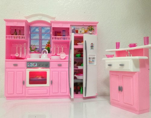 barbie dollhouse kitchen set