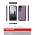 thumbnail image 2 of CaseBorne ArmadilloTek V Case for Samsung [Galaxy S22 5G] with Kickstand Full-Body Multi-Layer Rugged - Purple, 2 of 6