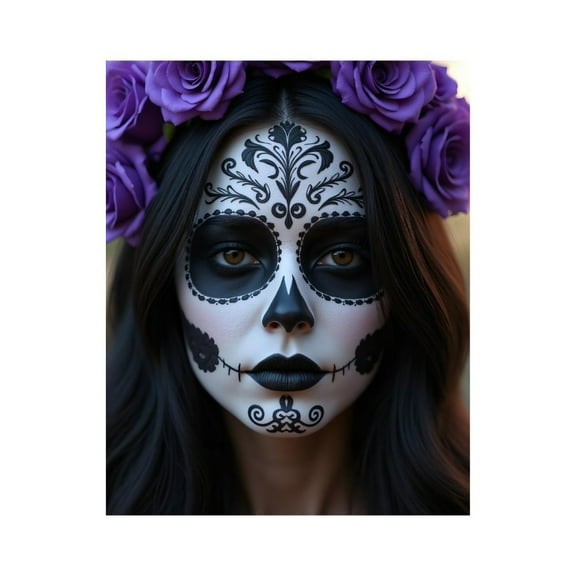 Paint by Numbers Kit for Adults, Day Of The Dead Face Paint Paint by Numbers, Easy Paint by Numbers Kit for Adults Beginner, DIY Adult Paint by Number Kits on Canvas, Home Decor