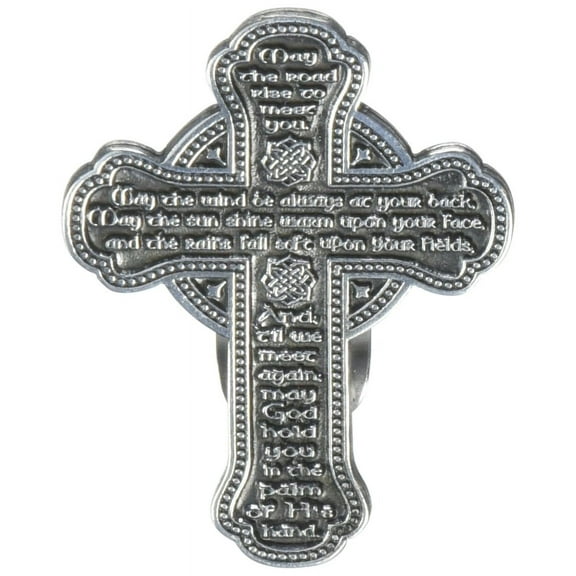 Cathedral Art KVC176 Auto Visor Clip, Irish Prayer Cross, 2-3/8-Inch