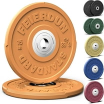 2" Color Olympic Bumper Plate Weight Plate for Strength Training - 100% Virgin Rubber