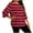 Red, variant on yillto Women Plus Size Blouse 3/4 Sleeve Striped Loose Tops Casual Dressy Shirts Crewneck Pullover Tees