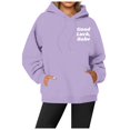 thumbnail image 1 of WEAIXIMIUNG Robe Sweat-Shirt Filles Mode Décontractée Imprimé à Capuche Manches Longues avec Poche Haut, 1 of 4