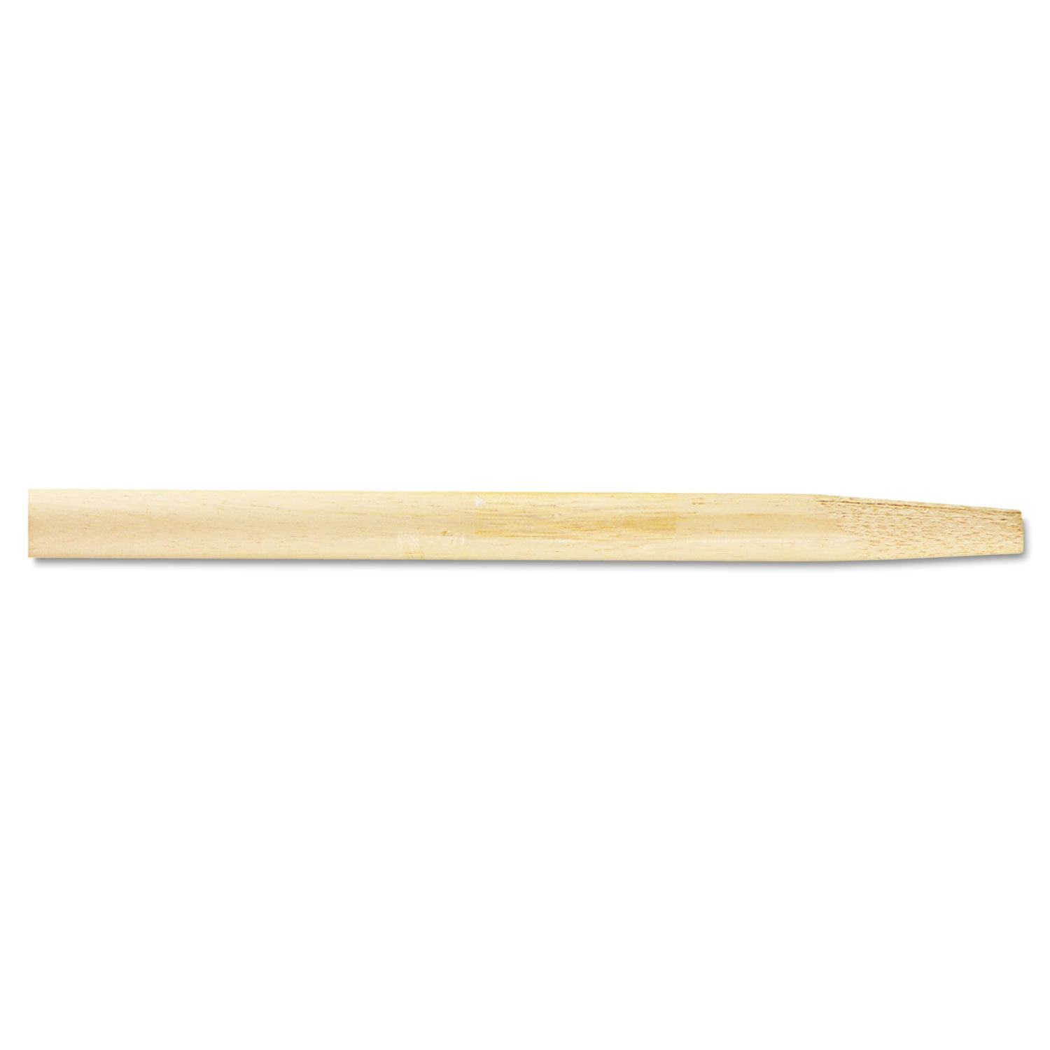 Boardwalk BWK124 1/1/8 in. x 54 in. Tapered End Lacquered Hardwood Broom Handle - Natural