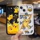 thumbnail image 4 of Funda de teléfono de dibujos animados Pokémon Pikachu para iPhone 16, 15, 14, 13, 12, 11 Pro Max, 16, 15, 14, 8, 7 Plus, X, XS Max, 8, 7, cubierta de silicona a prueba de golpes, 4 of 5