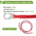 thumbnail image 3 of Universal 3/8" Lug 8 AWG Battery Inverter Cable Red 3.5FT Battery Cable Tinned Copper 1 Pc, 3 of 7