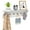 White, variant on Gymax 31.5'' Wall Hooks w/Shelf 6 Hooks for Hats Towels Purses Robes for Living Room White