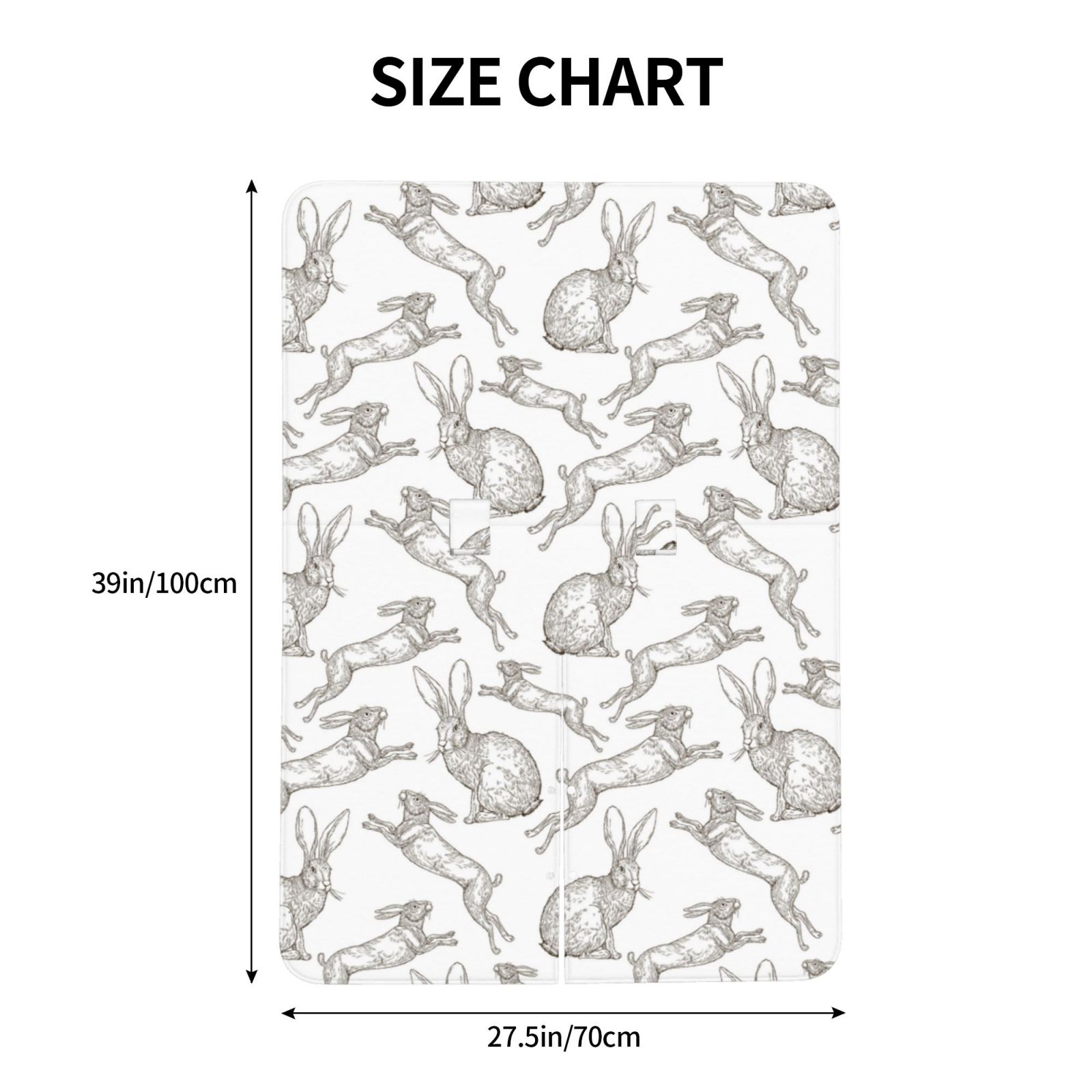 Naloa Hand Drawn Rabbit Baby Car Seat Cover, Breathable Baby Carrier Cover, Multiuse Baby Carrier Cover & Nursing Breastfeeding Cover
