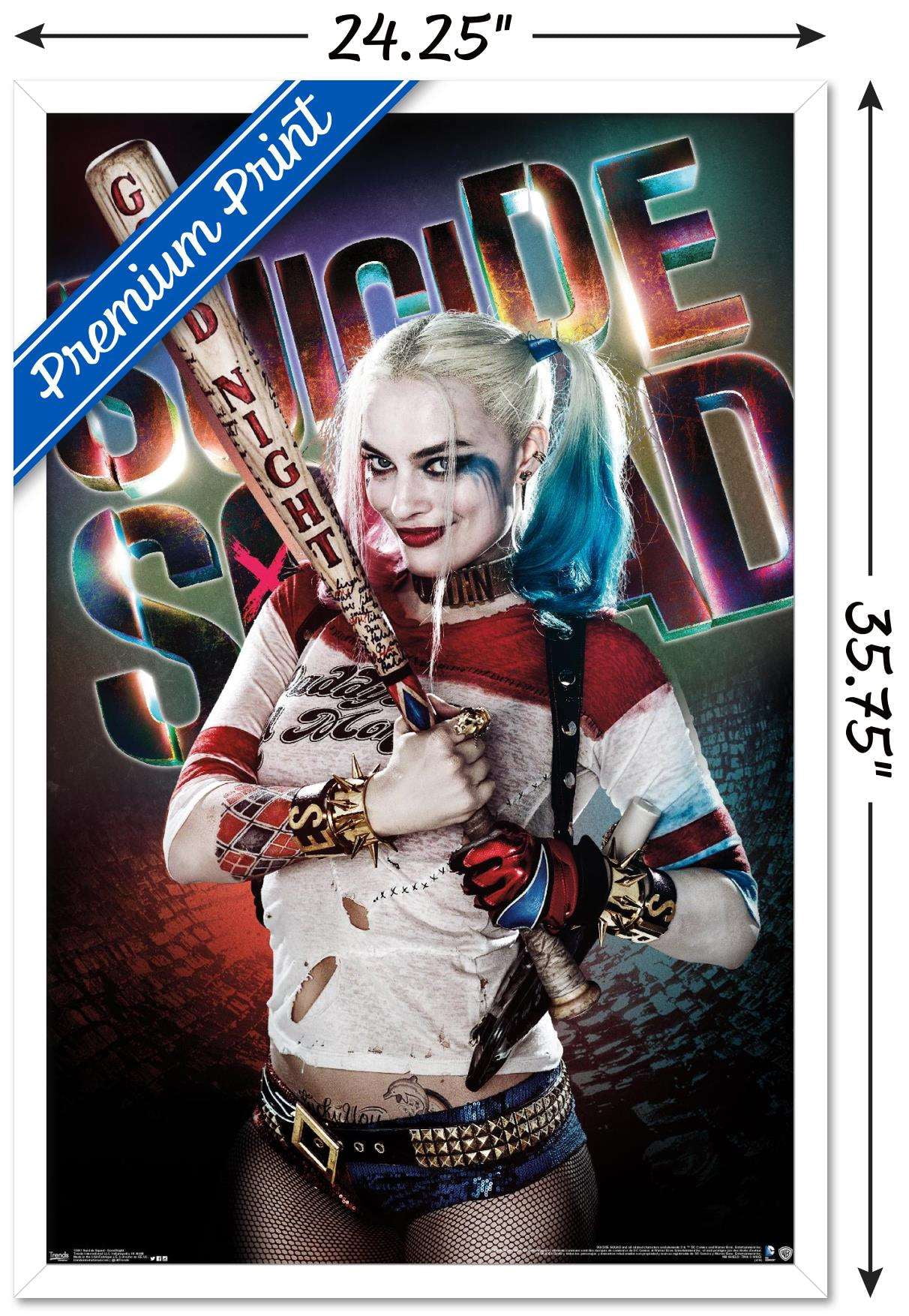DC Comics Movie - Suicide Squad - Good Night Wall Poster, 22.375" x 34", Framed