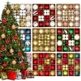 thumbnail image 2 of Juego de adornos de bolas de Navidad, gran árbol de Navidad, colgante de copo de nieve, decoración navideña para el hogar, regalo de fiesta de Año Nuevo 2025, 2 of 5