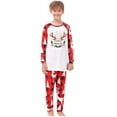 thumbnail image 2 of Mifsaly Funny Christmas Pajamas Family Sets Bright and Merry Xmas Pjs Matching Outfits 2 Piece Loose Pullover Sleepwear Nightwear Classic Plaid Sleep Pants 2025 Festival Holiday Homewear, 2 of 7