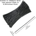 thumbnail image 2 of 1000Pcs 4 Inch Plastic Twist Ties Strips for Making Facial Face Mask Party Cello Candy Bags Cake Pops (Black) Black - 4 Inch Black - 4 Inch Black - 4 Inch, 2 of 5
