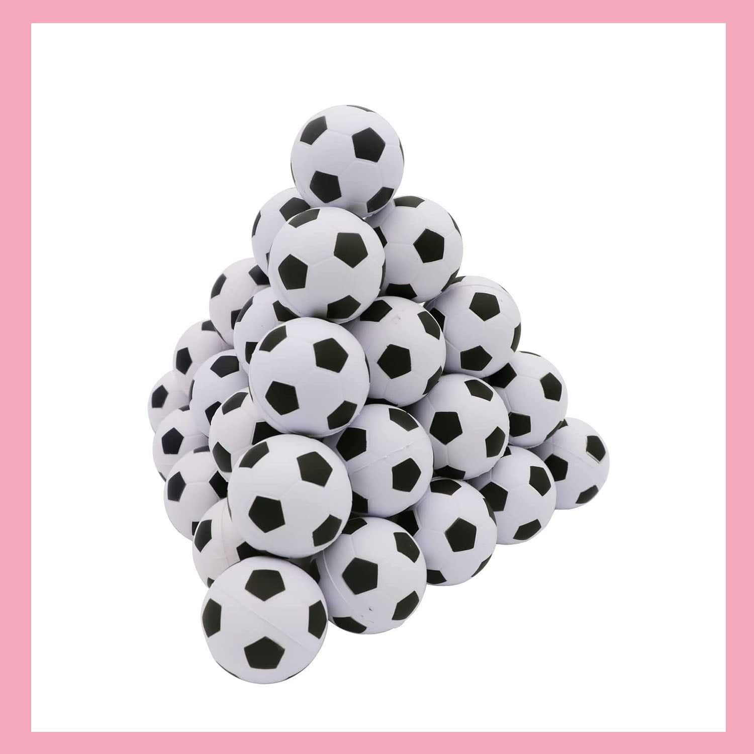 40 PCS Mini Foam Soccer Stress Ball Small Sports Squeeze Ball Squishy