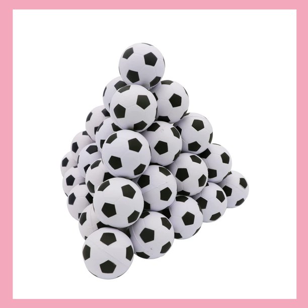 40 PCS Mini Foam Soccer Stress Ball Small Sports Squeeze Ball Squishy