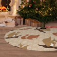 thumbnail image 6 of Sikiie Squirrel nut backgrounds 30-48 inches {designName} Print Christmas Tree Skirt Snowman Xmas Tree Skirt with Edge Christmas Decorations for Holiday Party-36", 6 of 7