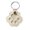 Gray, variant on Cat Paw Shape Pet Hair Keepsake Keychain, Transparent Fur Memory Pendant