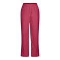 thumbnail image 4 of SDNall Pants for Women Solid Pocket Corduroy Pants, 4 of 9