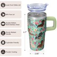 thumbnail image 3 of 20OZ Dog Paw Handle Tumbler Insulated Stainless Steel Double Wall Cup Great Dog Lover Gifts Unique Birthday Christmas Presents for Women Men Portable and Suitable for Daily Use, 3 of 6